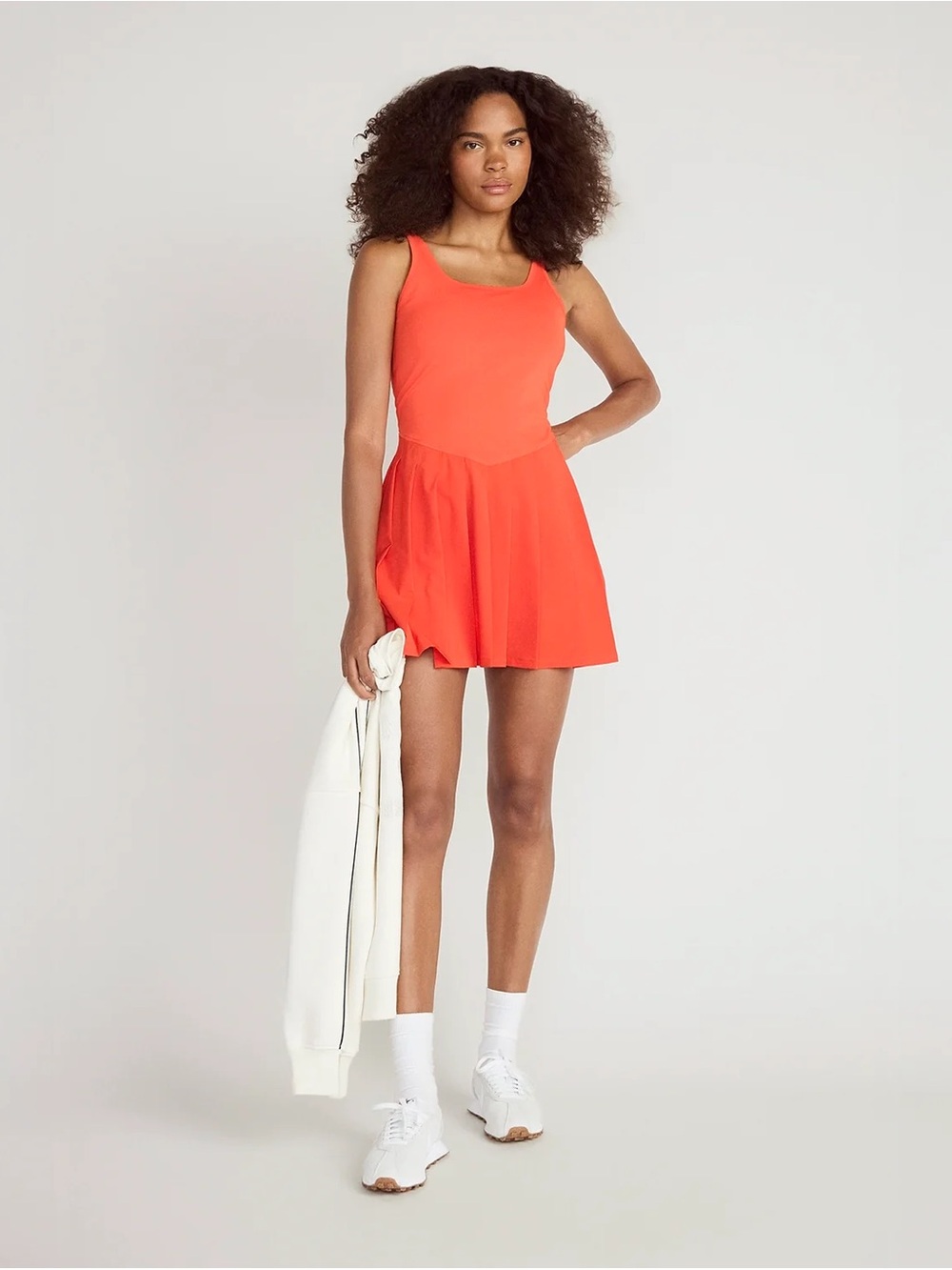 MONDETTA Bright Orange Tennis Dress